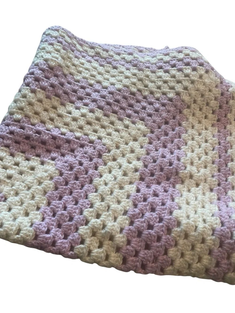 Hand made blanket 42 x 42 excellent like new condition